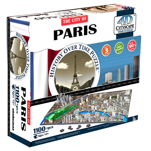 The City of PARIS 4D Cityscape Time Puzzle Brand New Box 1100+ pcs